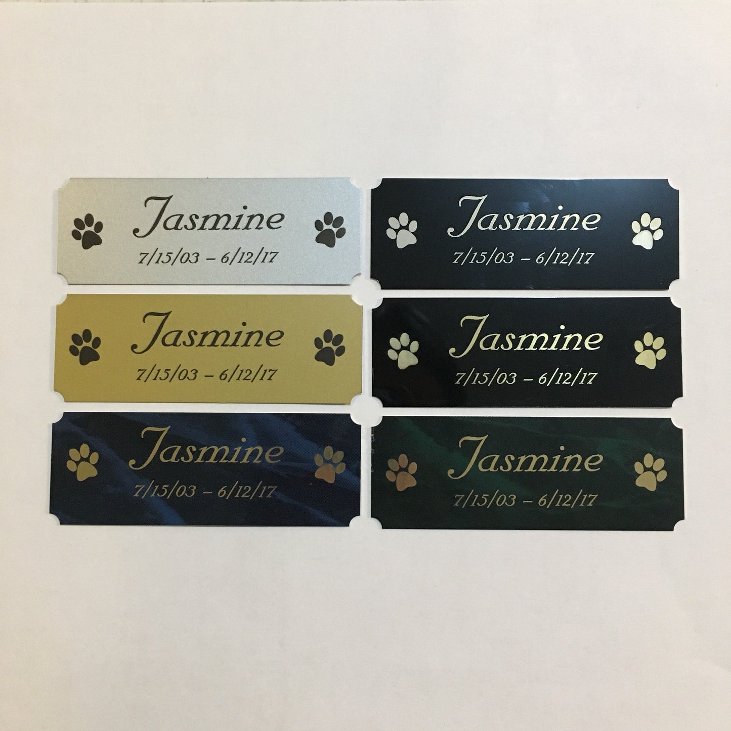 Pet Memorial Plaque - 1.25" x 3.5"
