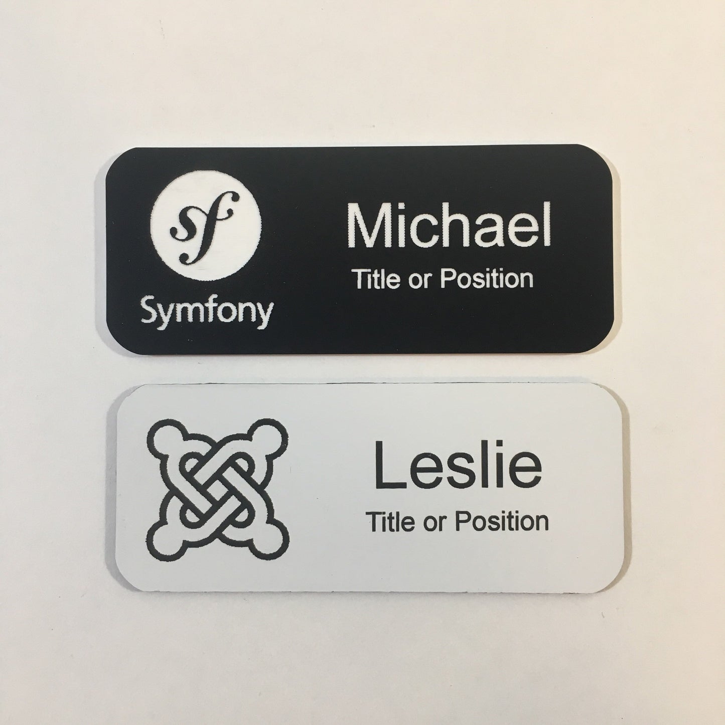 Set of Six Name Badges