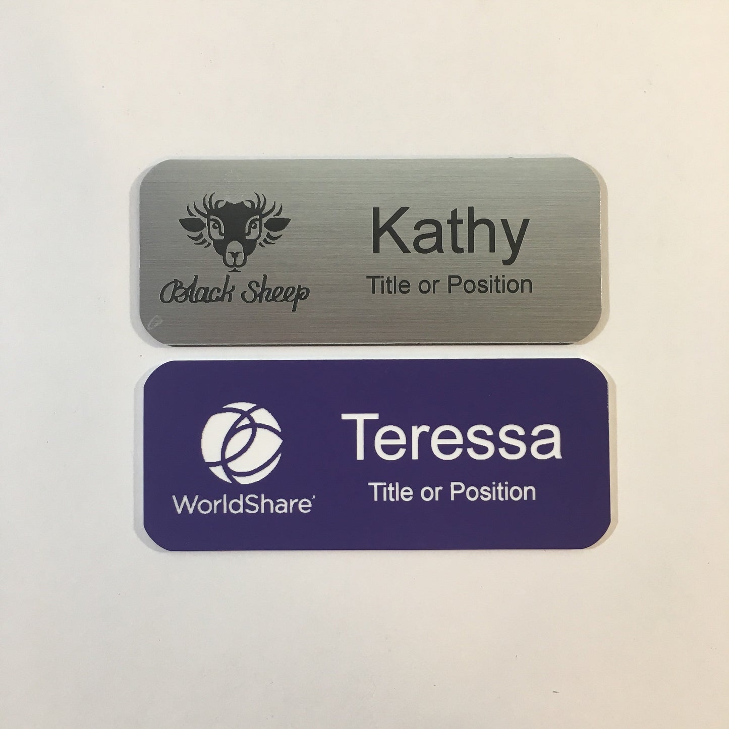 Set of Six Name Badges