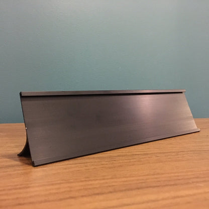 2"x 8" Desktop Aluminum Name Plate Holder