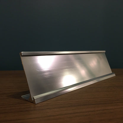 2"x 8" Desktop Aluminum Name Plate Holder