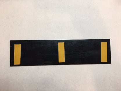 2" x 8" (RESTROOMS Left Arrow) Laser Engraved Sign