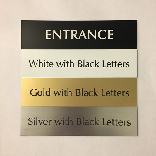 2" x 8" (Entrance) Laser Engraved Sign